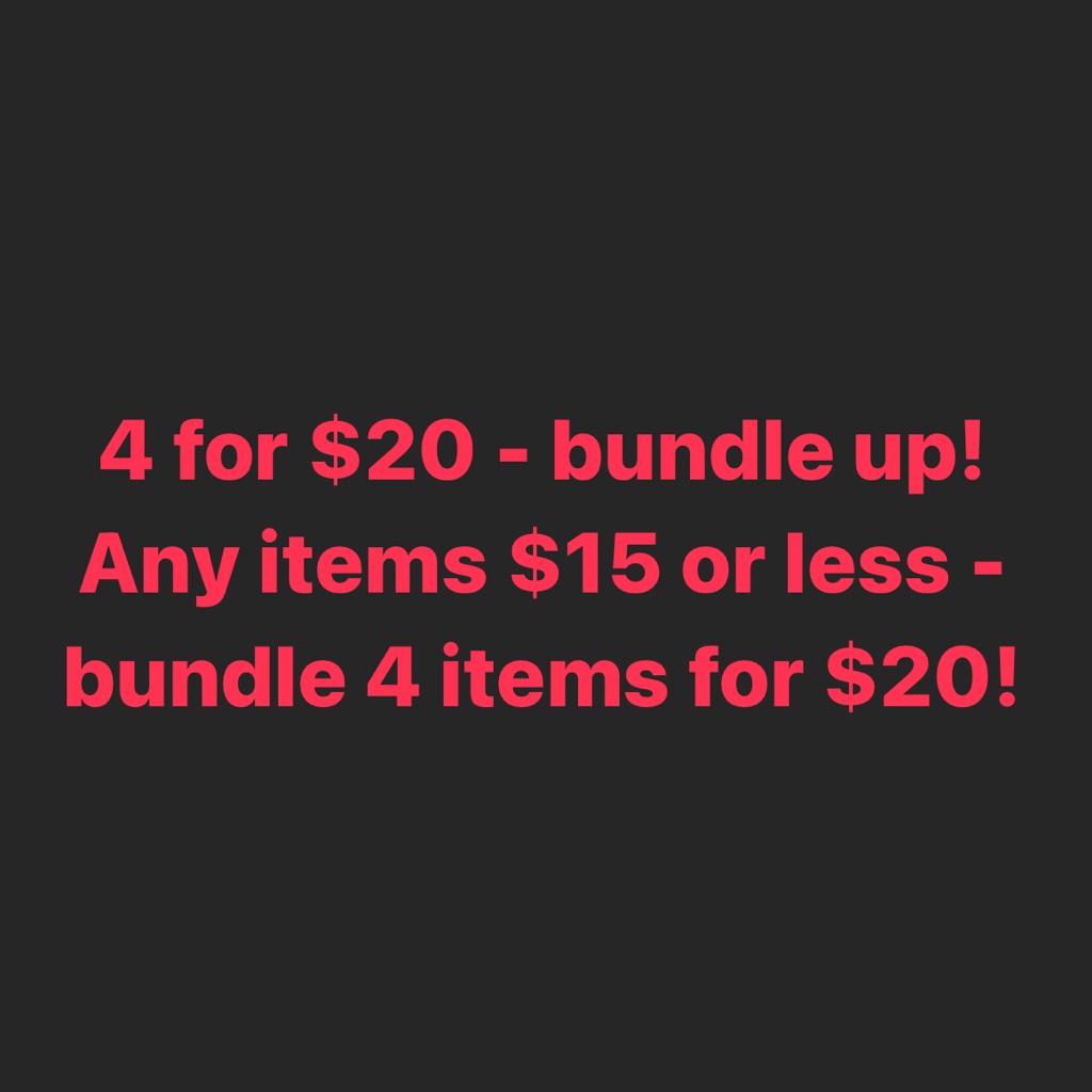 Four Items For $20 !! Bundle!!